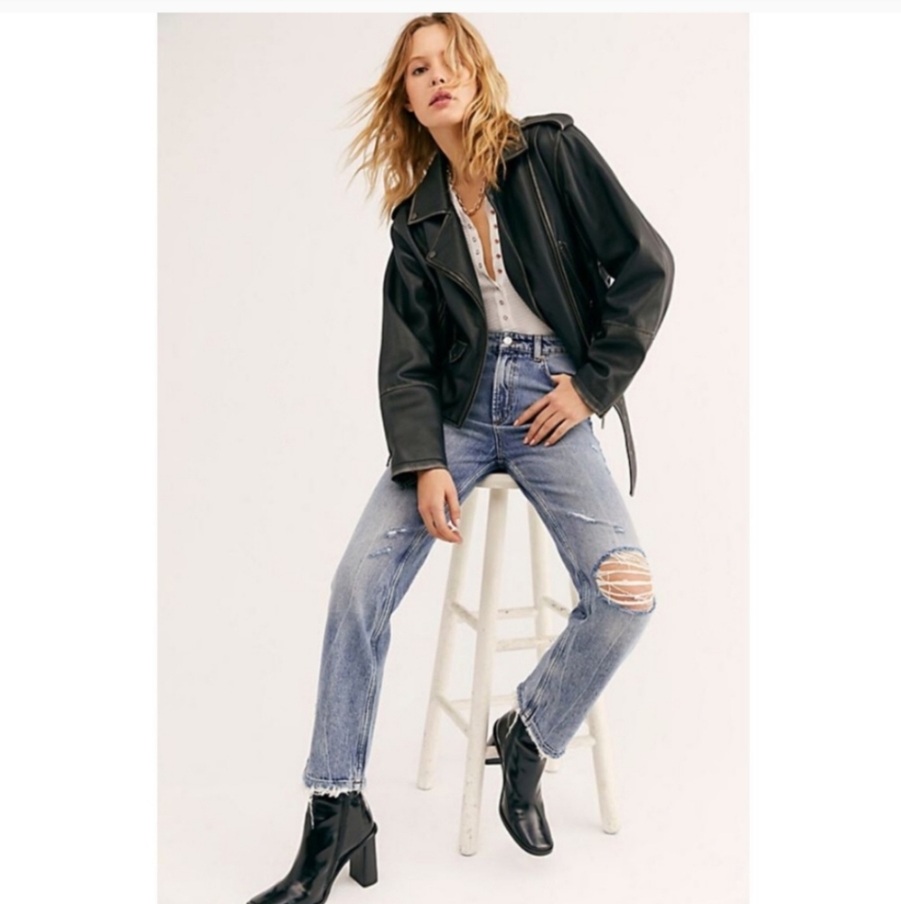 Free People Dakota Straight Leg Hi-Rise Jeans NWOT
